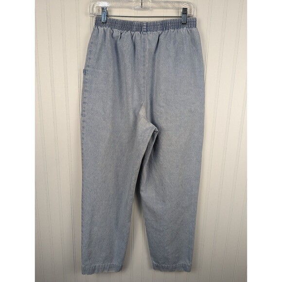 Briggs Petite Womens Jeans Light Blue Denim Balloon Pull On High Rise Retro 12P - Picture 3 of 10